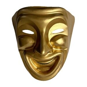 Plastic Mask Halloween Comedy Mauritius‎ Drama Horror Vintage Old Classic Scary